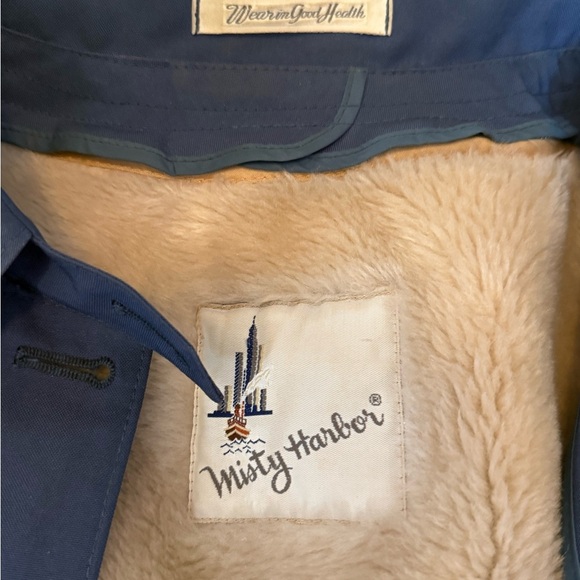 Vintage Classic Misty Harbor Men's Navy Trench Coat - Picture 3 of 8